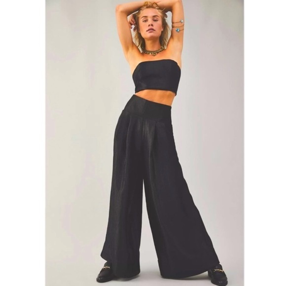 Free People Evelyn Wide Leg Pant Set - Picture 1 of 12